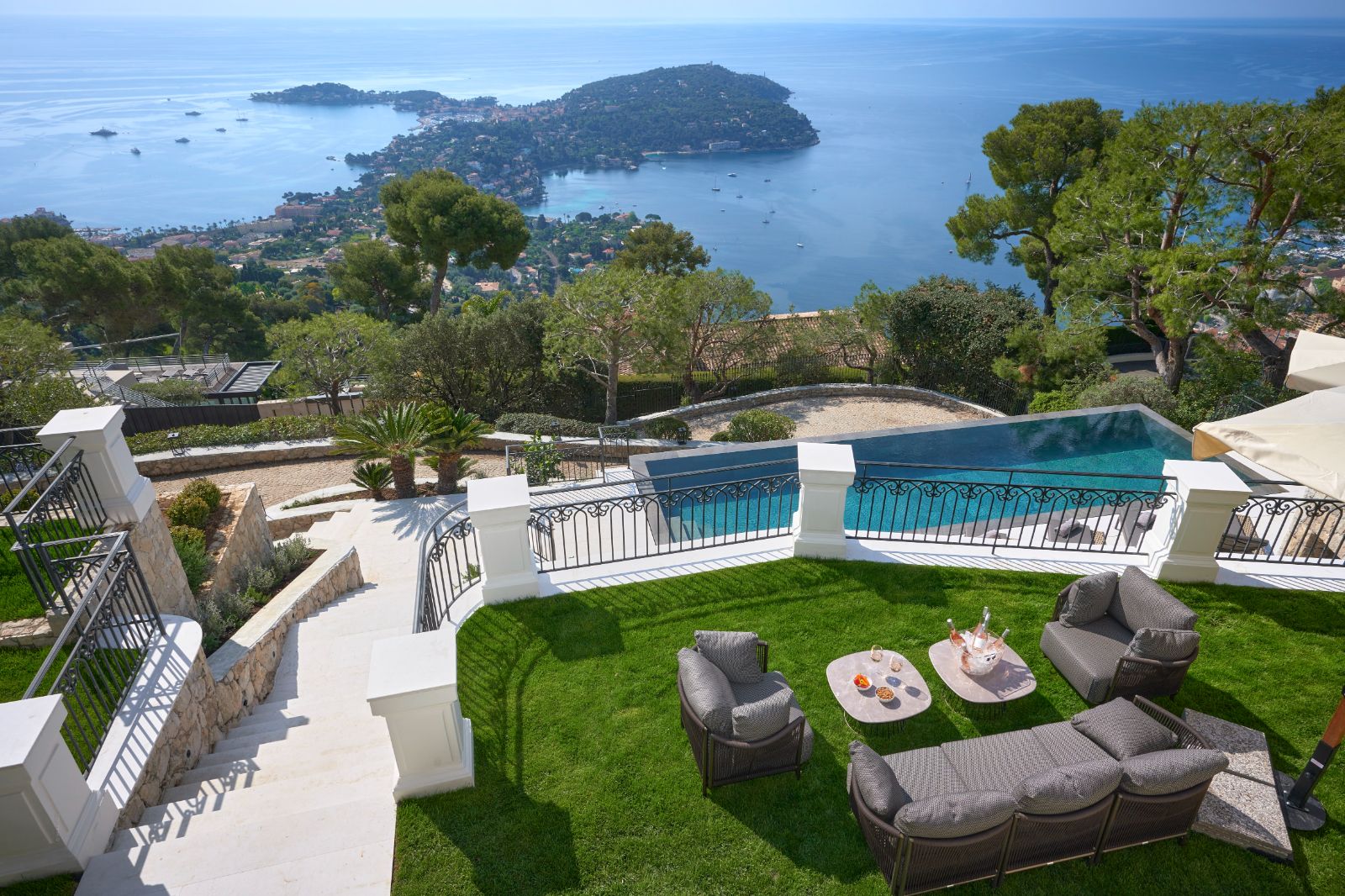 Terrace at Villa Gaia in Cote d'Azur