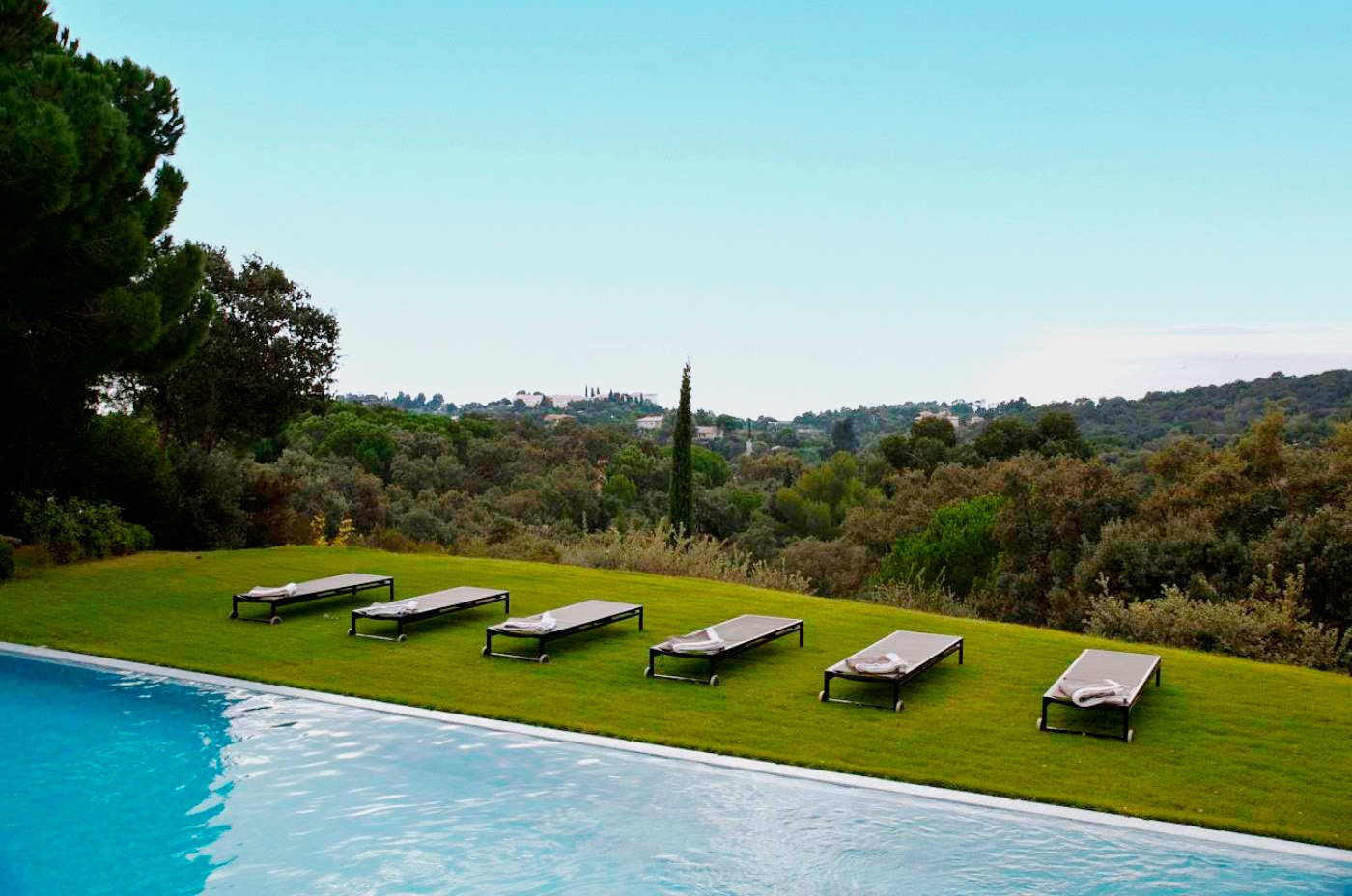 Swimming pool at Villa Gigaro on the Cote d'Azur