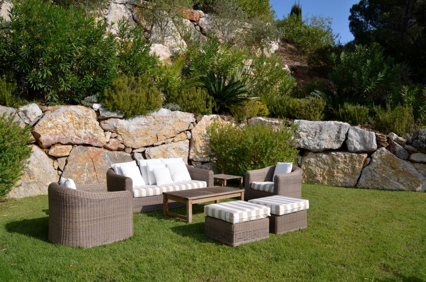 Outdoor lounge  at Villa Gigaro