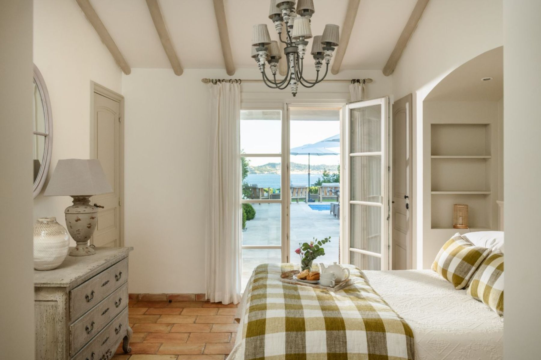 Bedroom One at Villa Grande Pointe in the Cote d'Azur