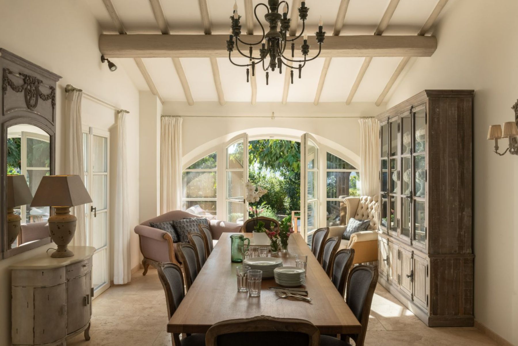 Dining Room at Villa Grande Pointe in the Cote d'Azur