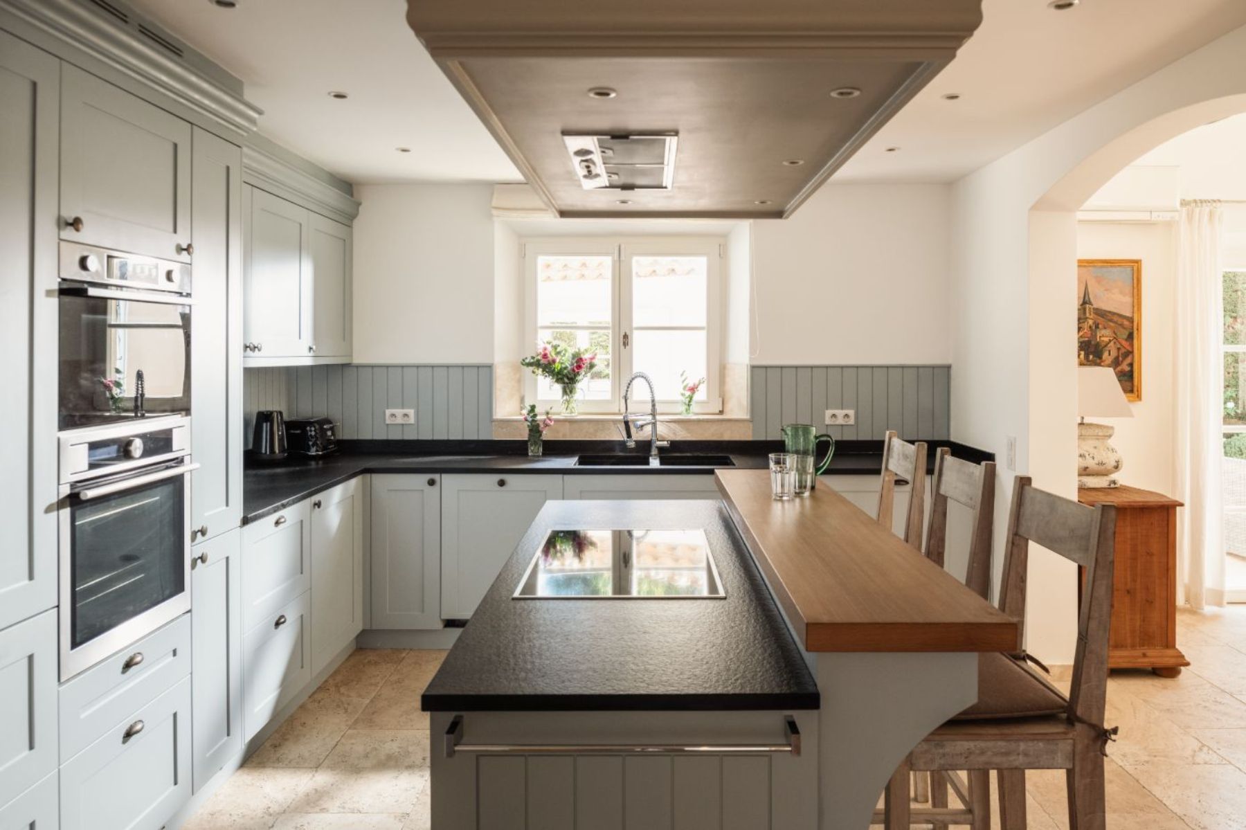 Kitchen at Villa Grande Pointe in the Cote d'Azur