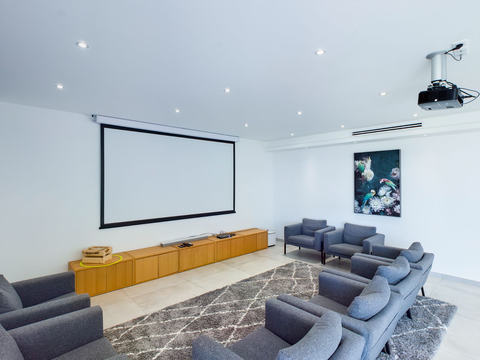 Cinema Room at Villa Henri in Cote d'Azur