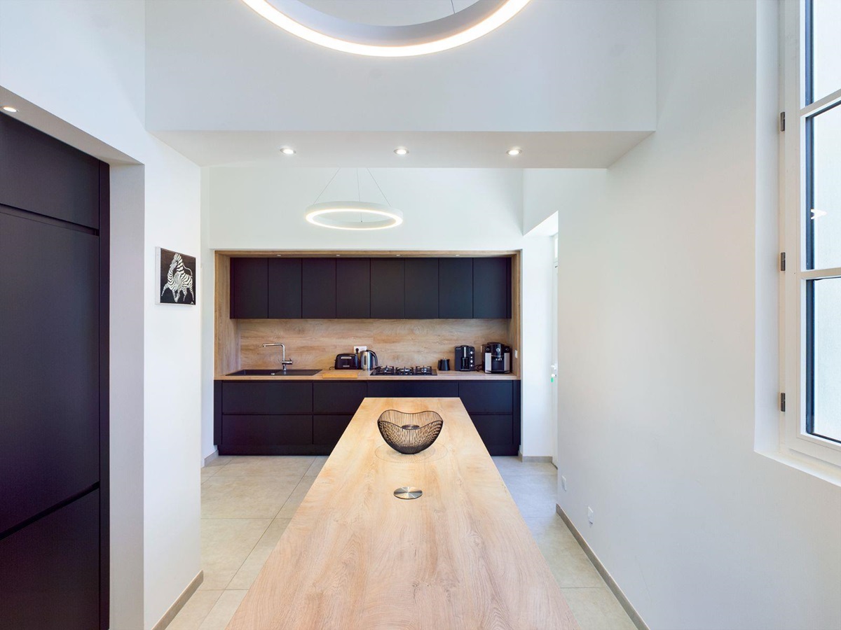 Kitchen at Villa Henri in the Cote d'Azur