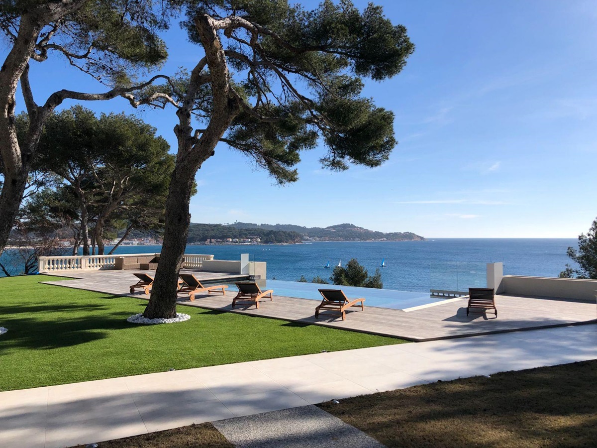 Pool View at Villa Henri in the Cote d'Azur