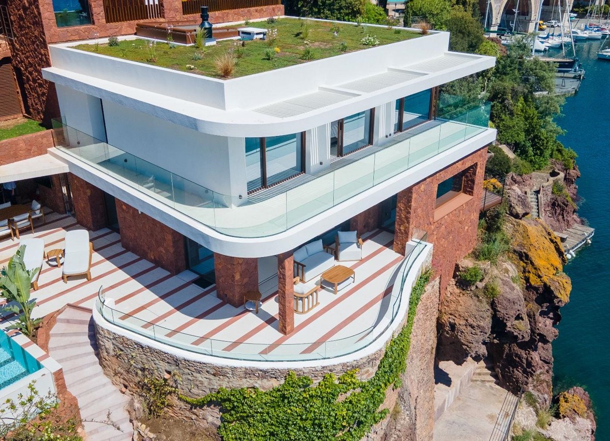 Exterior and Pool at Villa La Rague in the Cote d'Azur