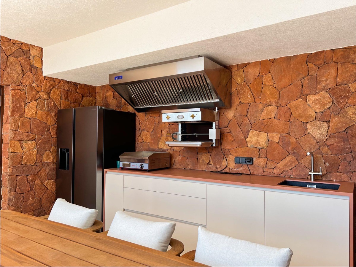 Outdoor Kitchen at Villa La Rague in the Cote d'Azur