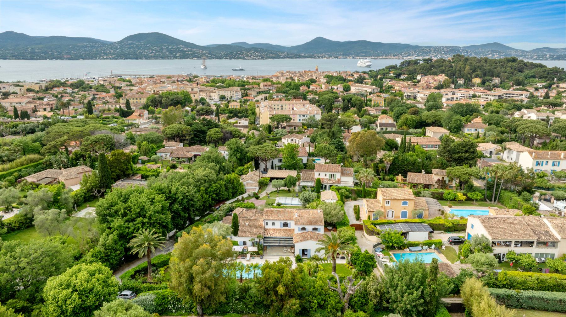 Aerial view of area at Villa Les Palmiers in Cote D'Azur