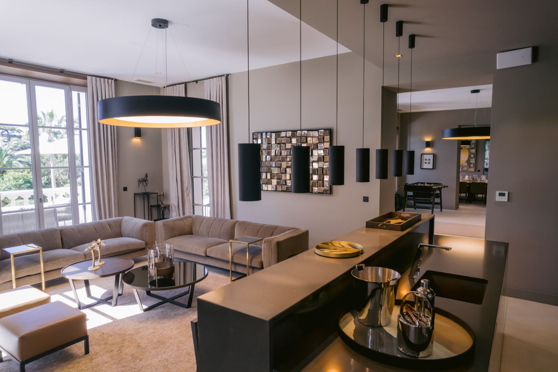 Bar at Villa Letitia in the Cote d'Azur