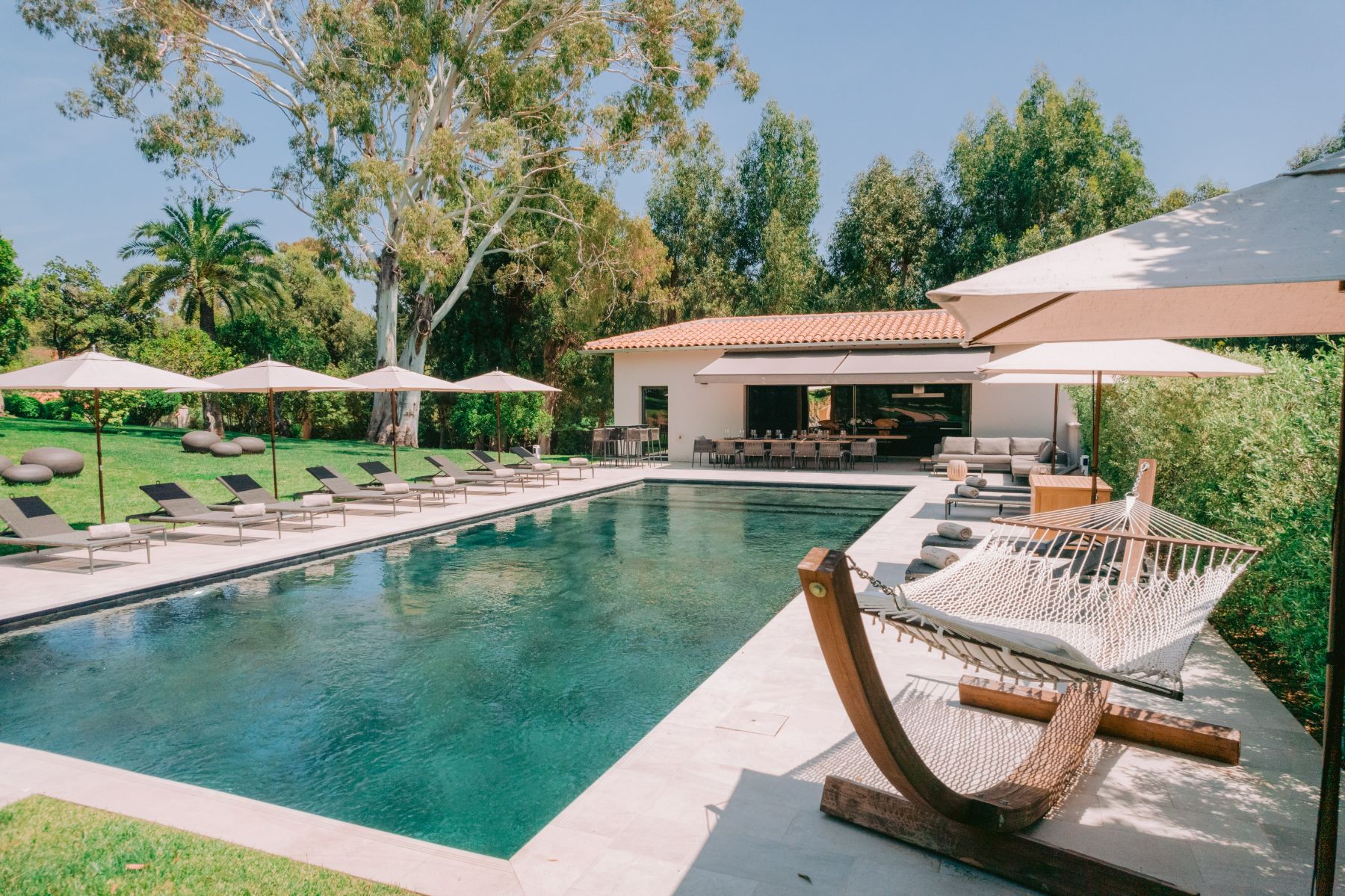 Poolside at Villa Letitia in the Cote d'Azur