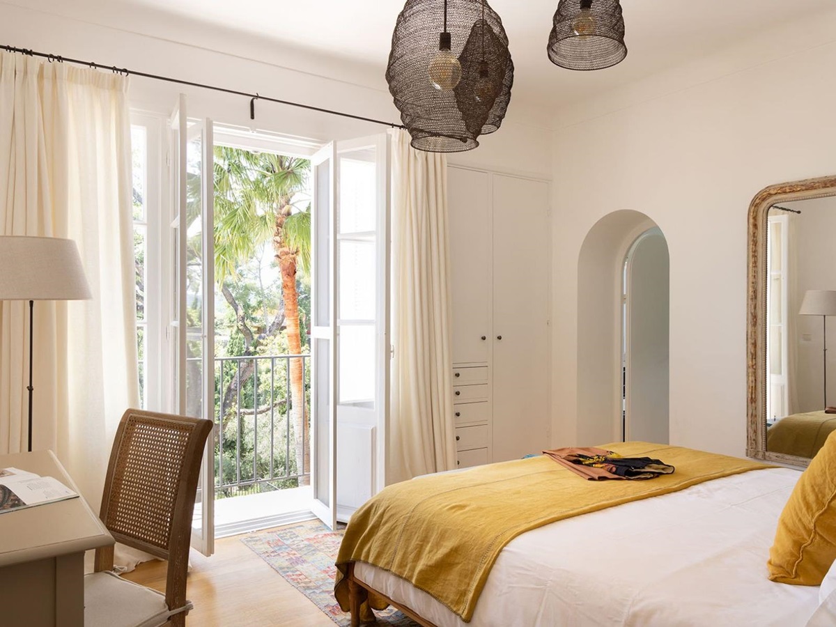 Bedroom at Villa Malvan in Cote d'Azur, France