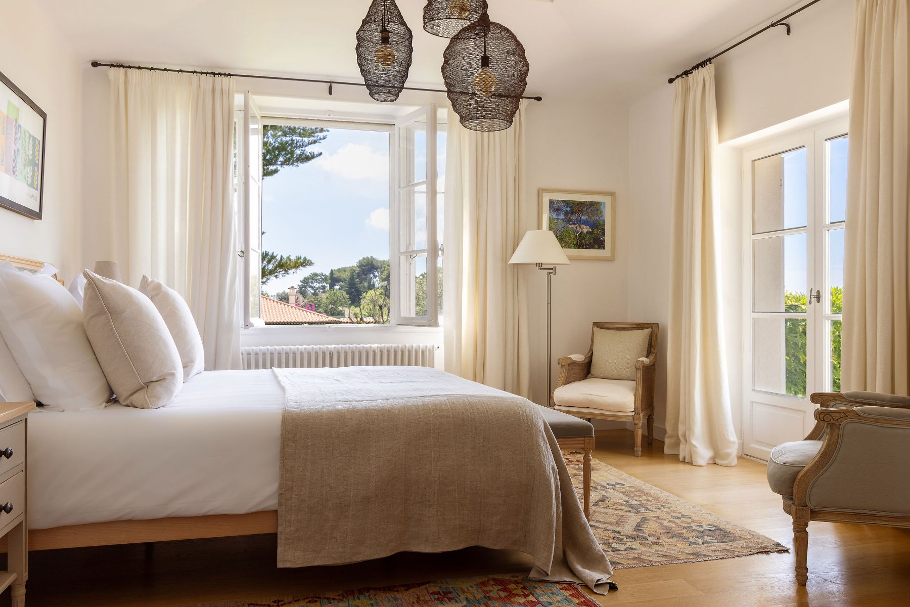 Bedroom at Villa Malvan in Cote d'Azur, France