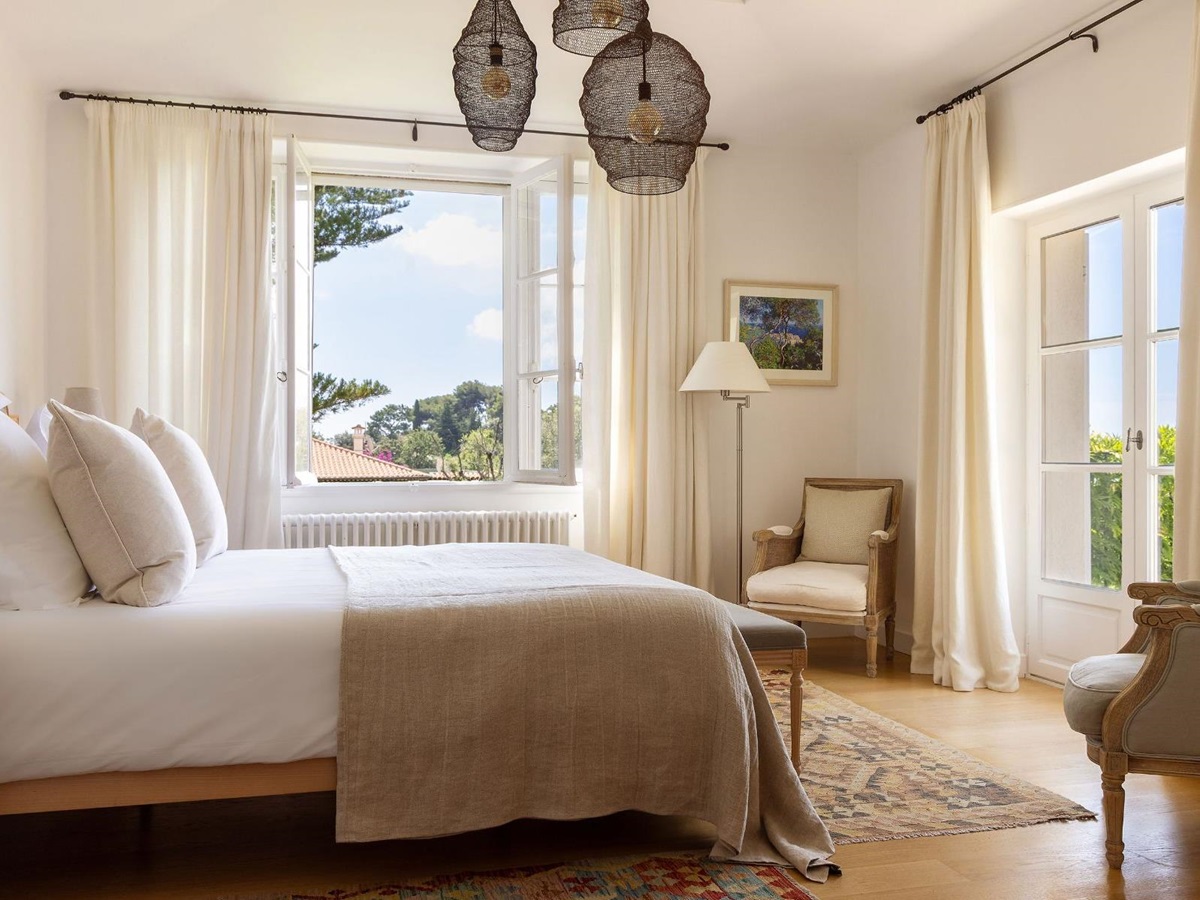 Bedroom at Villa Malvan in Cote d'Azur, France