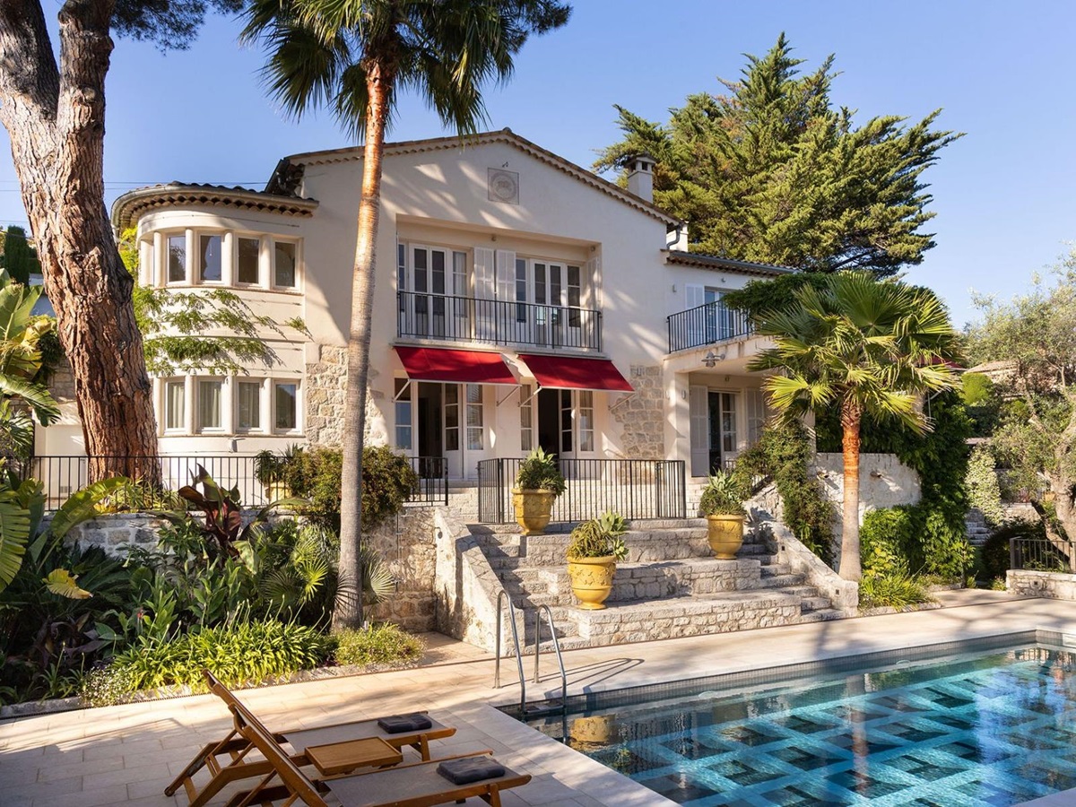 Exterior of Villa Malvan in Cote d'Azur, France
