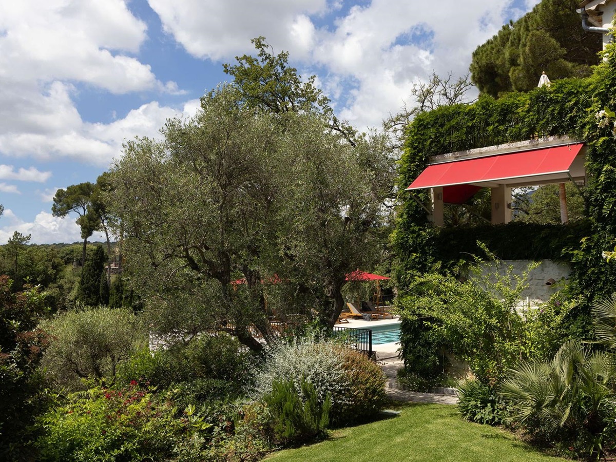 Garden at Villa Malvan in Cote d'Azur, France