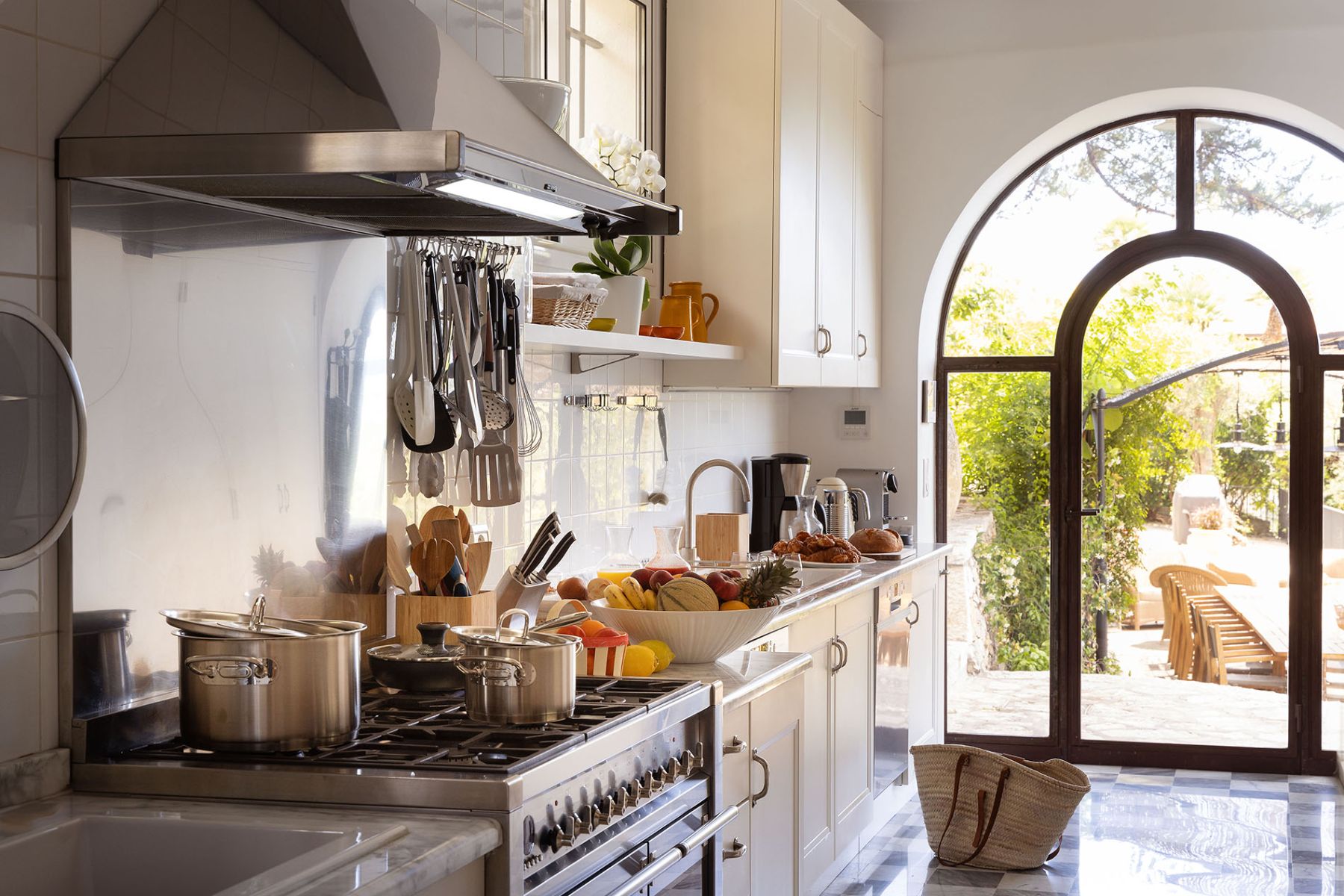 Kitchen at Villa Malvan in Cote d'Azur, France
