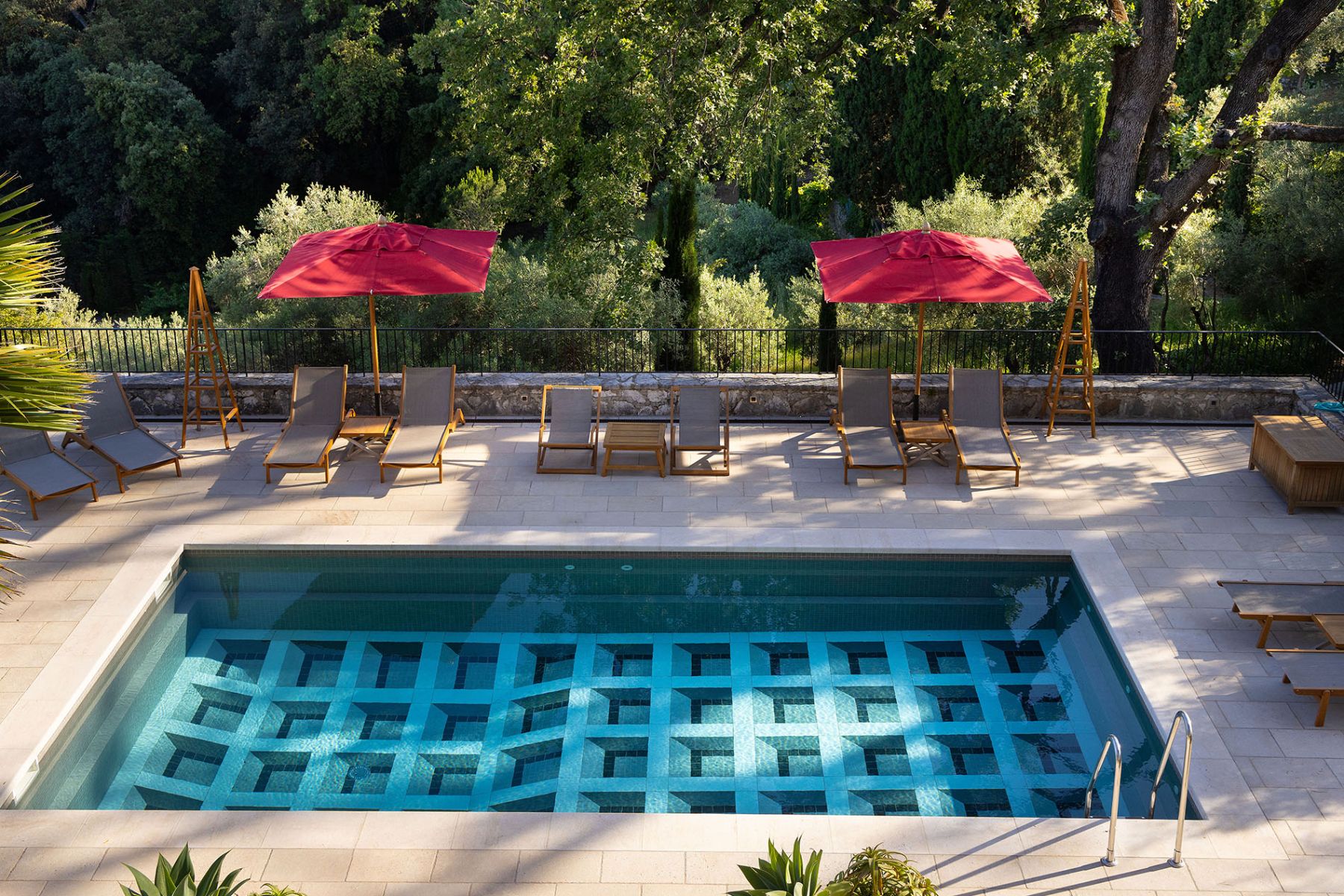 Pool at Villa Malvan in Cote d'Azur, France