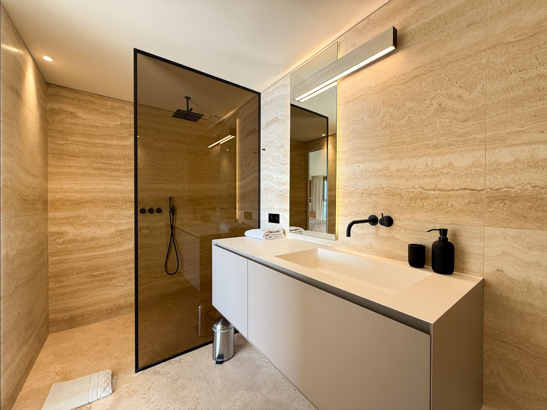 Bathroom with walk in shower at Villa Mathilde in Cote d'Azur