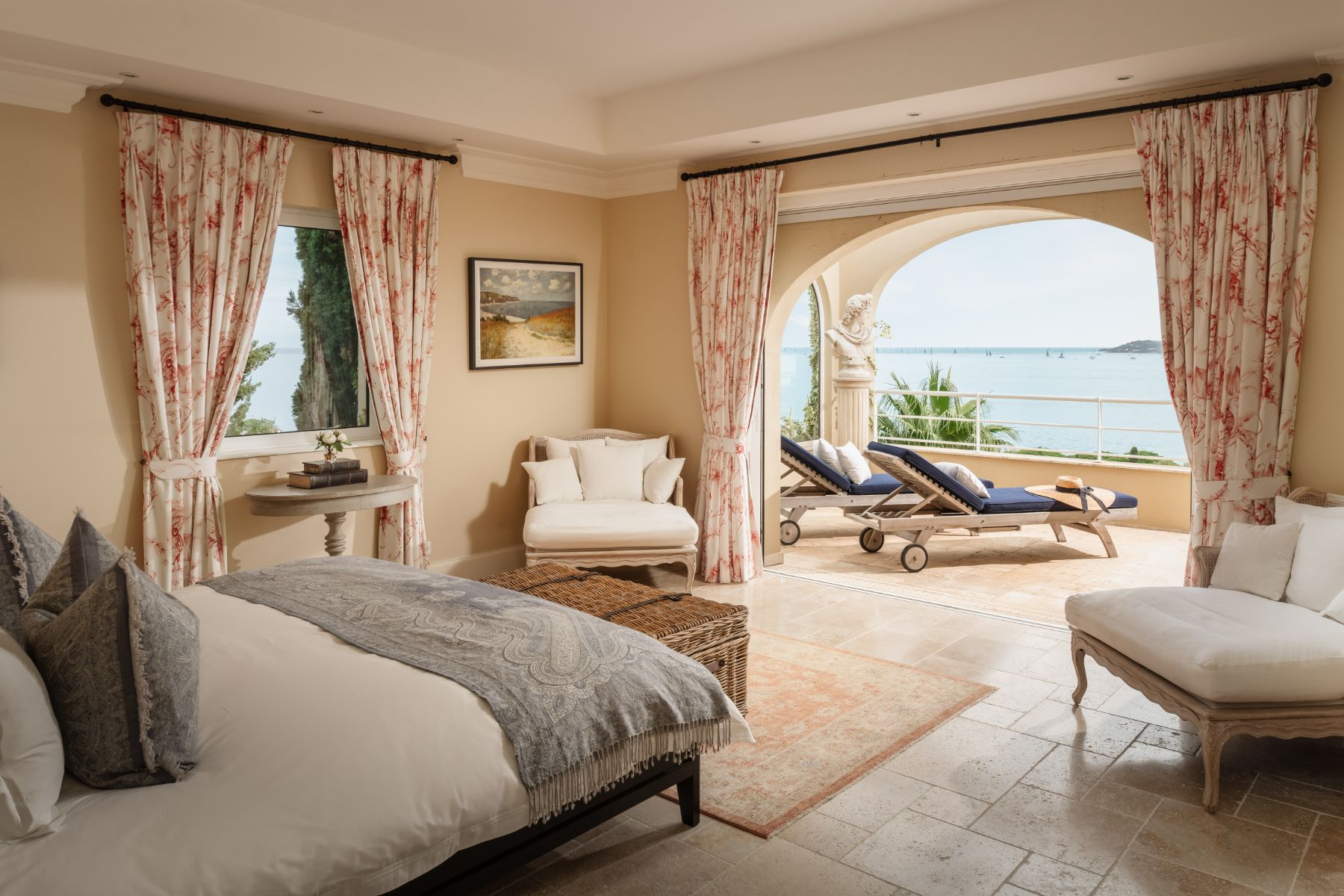 Bedroom Two at Villa Napoleon in Sainte Maxime, Cote d'Azur