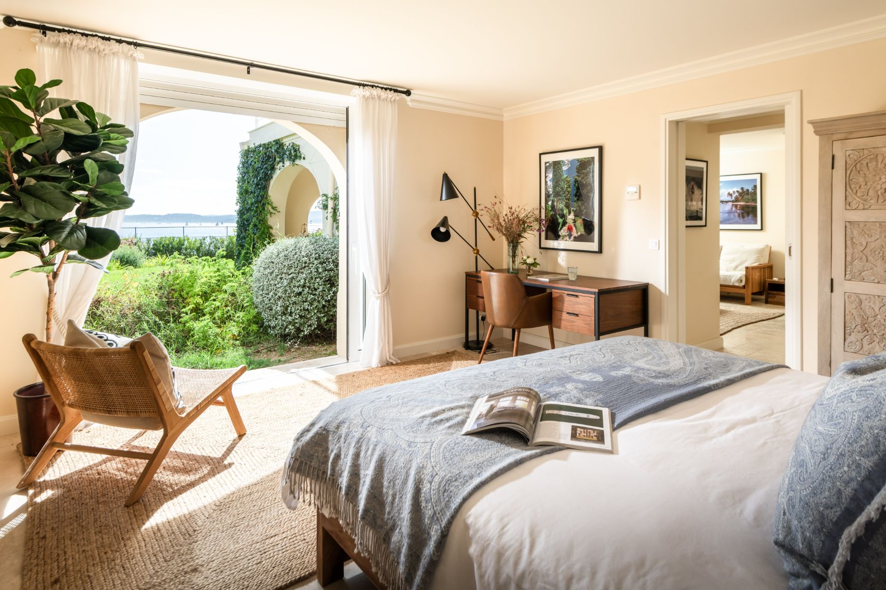 Bedroom Four at Villa Napoleon in Sainte Maxime, Cote d'Azur
