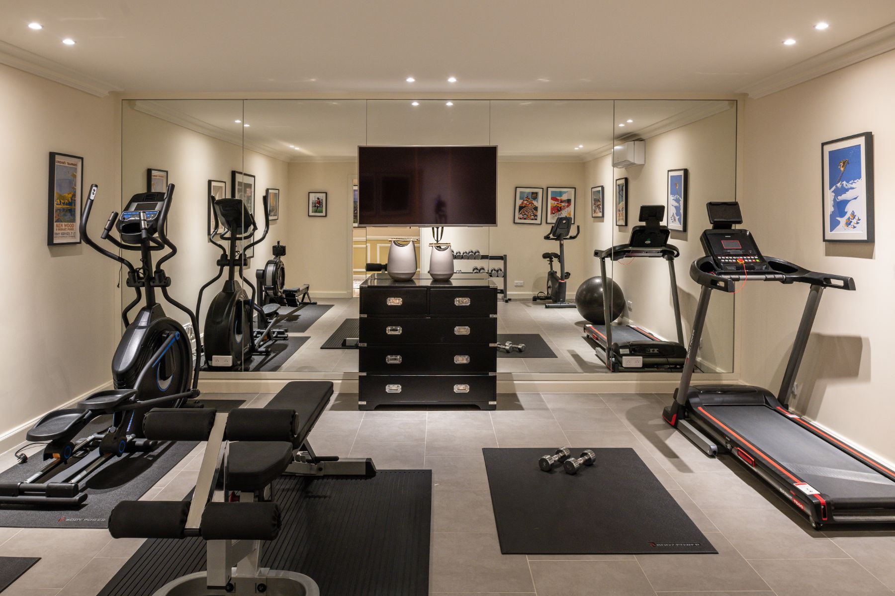 Gym at Villa Napoleon in Sainte Maxime, Cote d'Azur