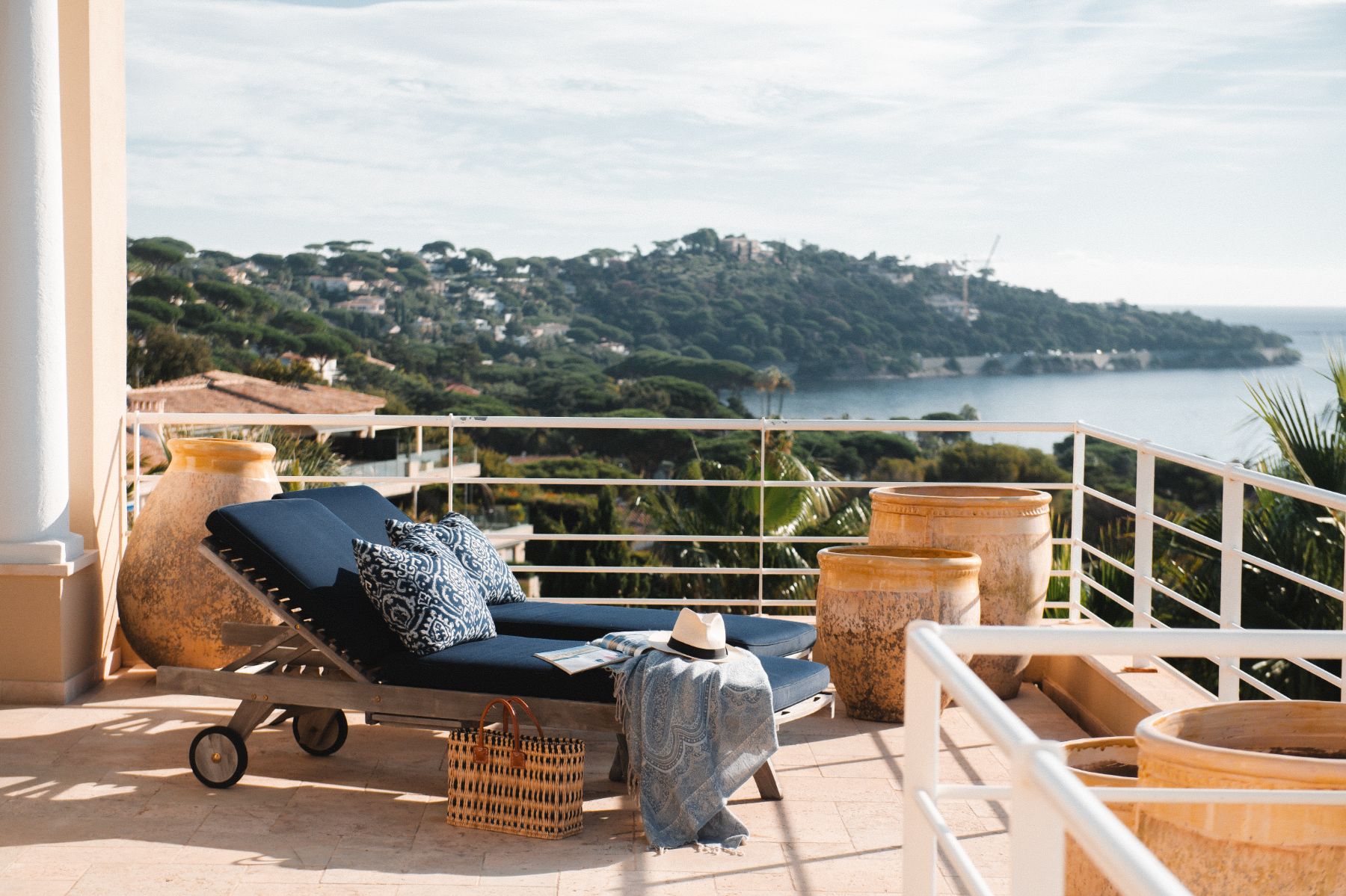 Sunbed View from Villa Napoleon in Sainte Maxime, Cote d'Azur