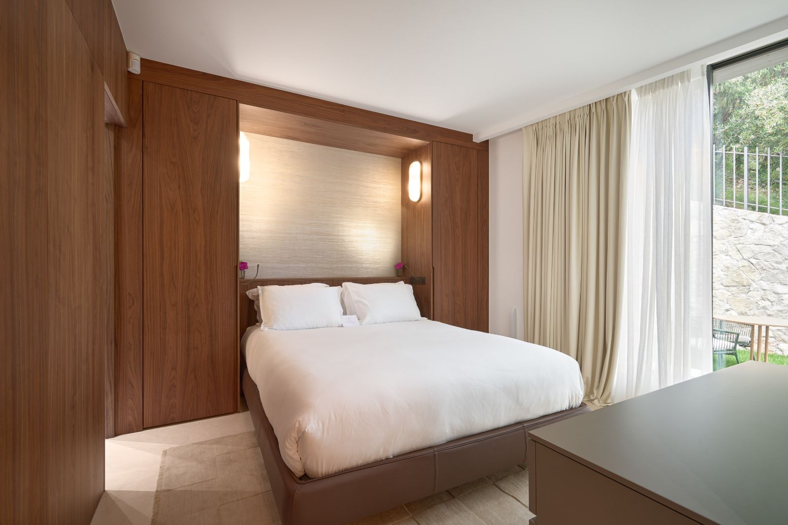 Double bedroom at Villa Olivia, a luxury villa on the Cote' d'Azur