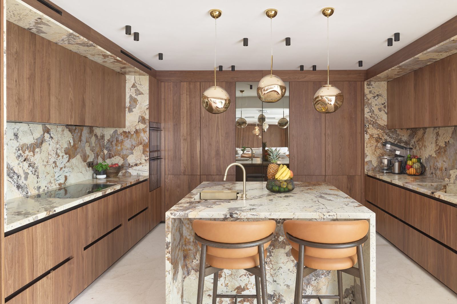 Kitchen at Villa Olivia in the Cote d'Azur