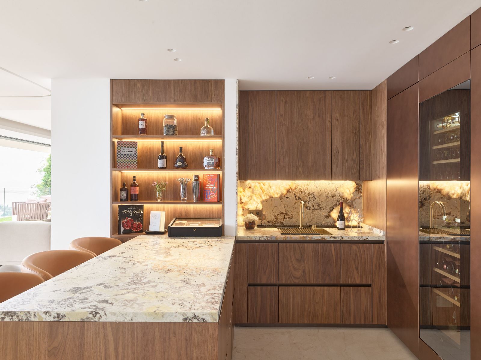 Kitchen at Villa Olivia near Villefranche in the Cote d'Azur