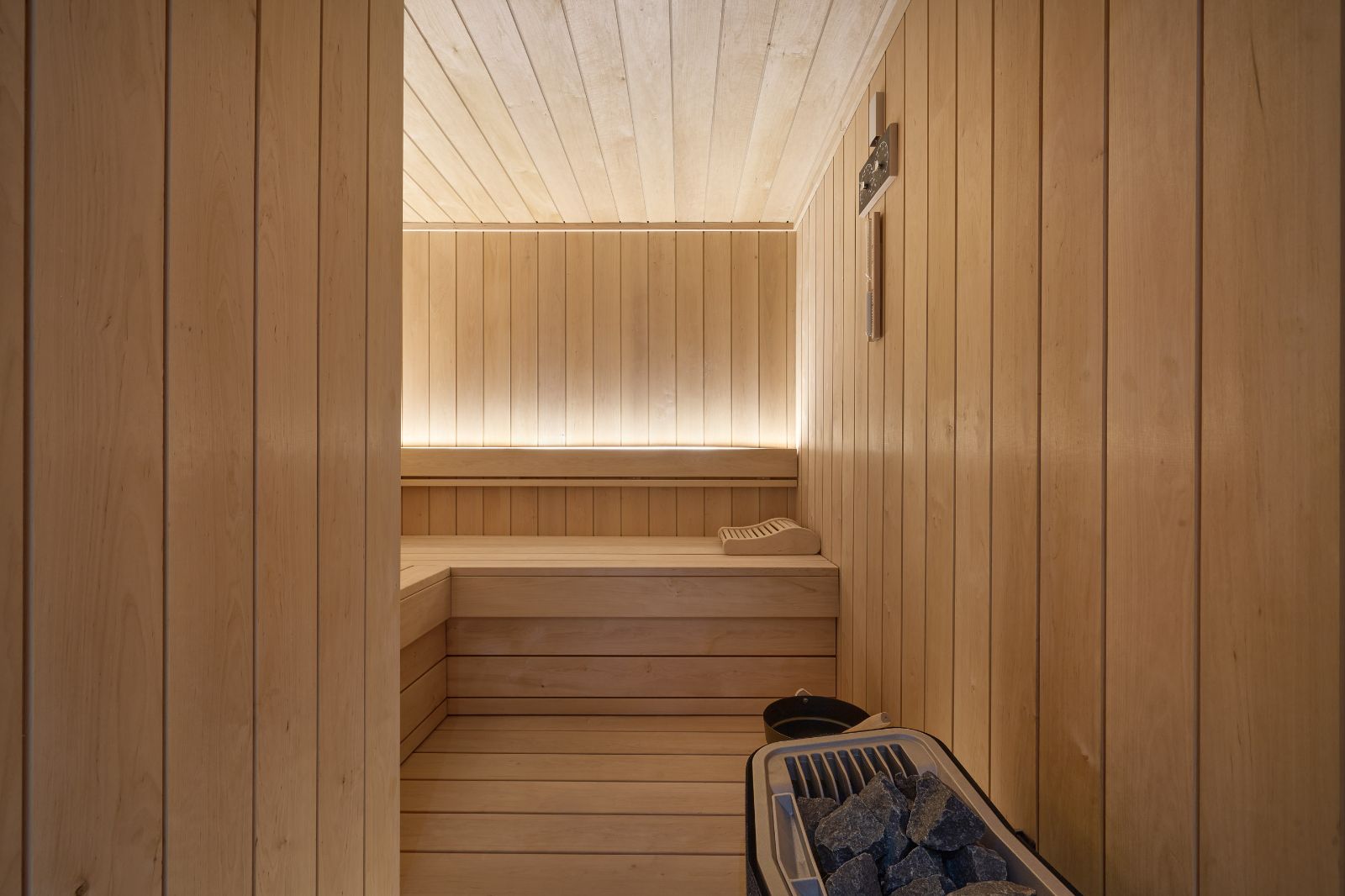 Private sauna at Villa Olivia on the Cote d'Azur