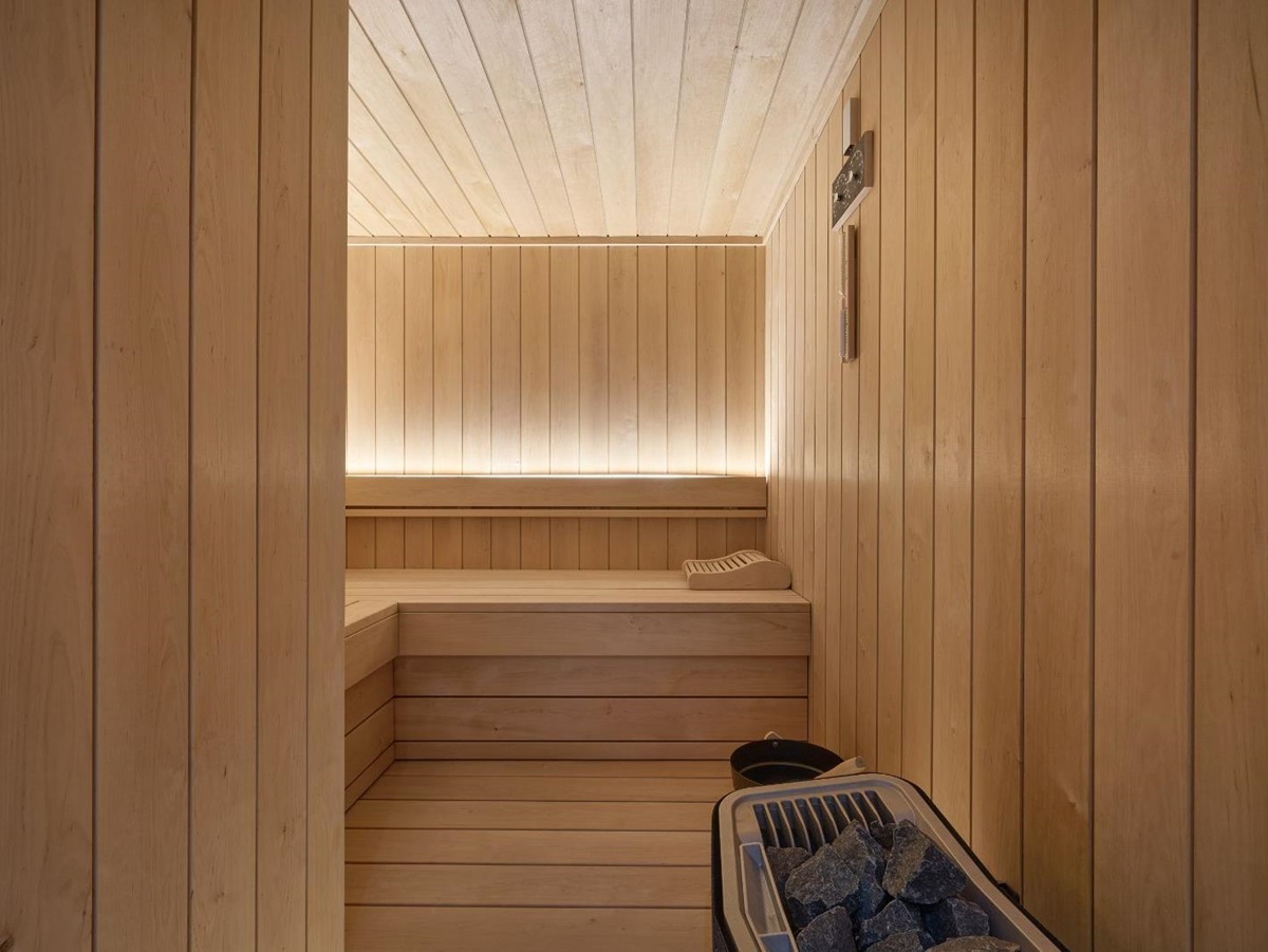 Private sauna at Villa Olivia on the Cote d'Azur