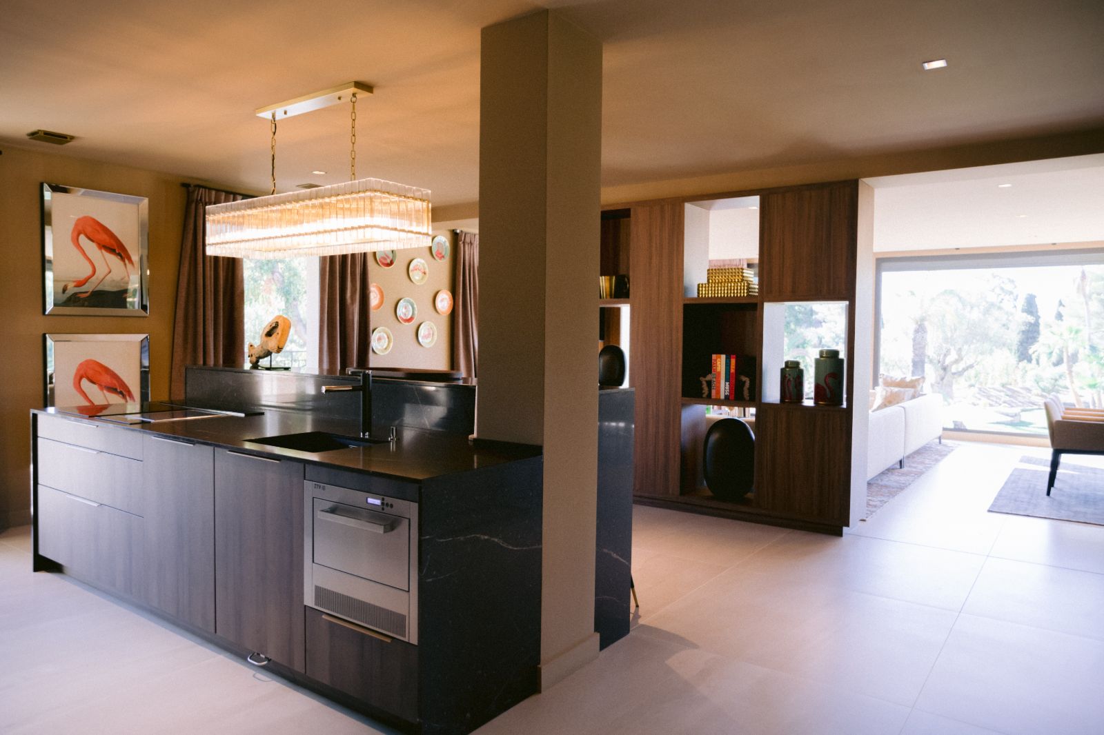 Kitchen at Villa Riva in the Cote d'Azur