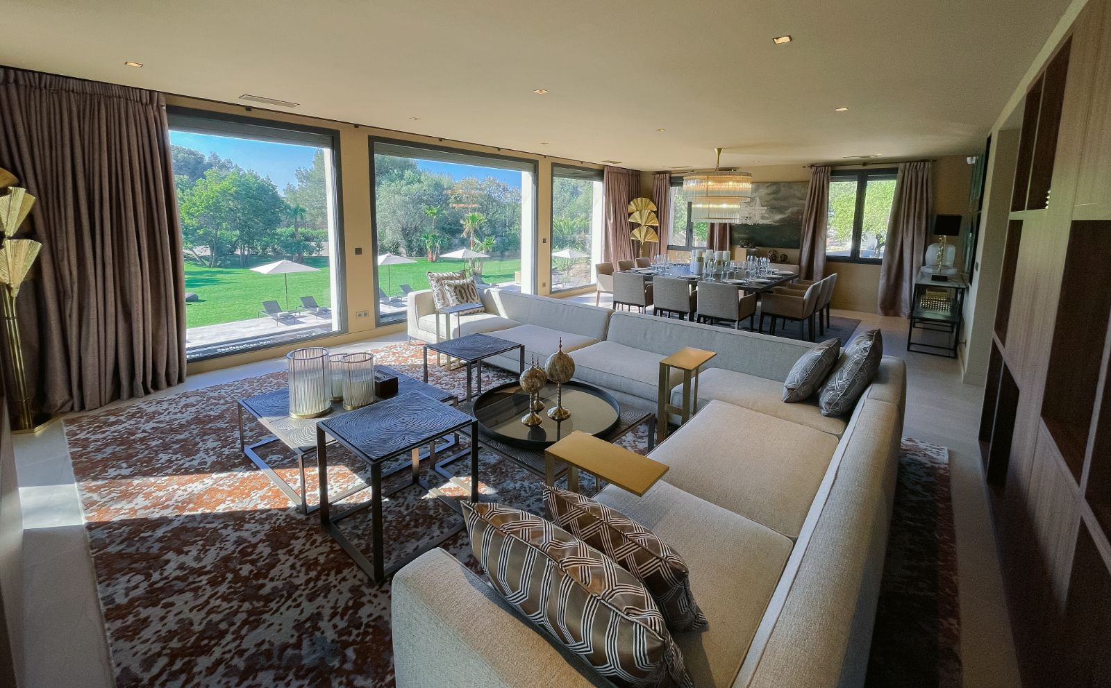 Living Room at Villa Riva in the Cote d'Azur