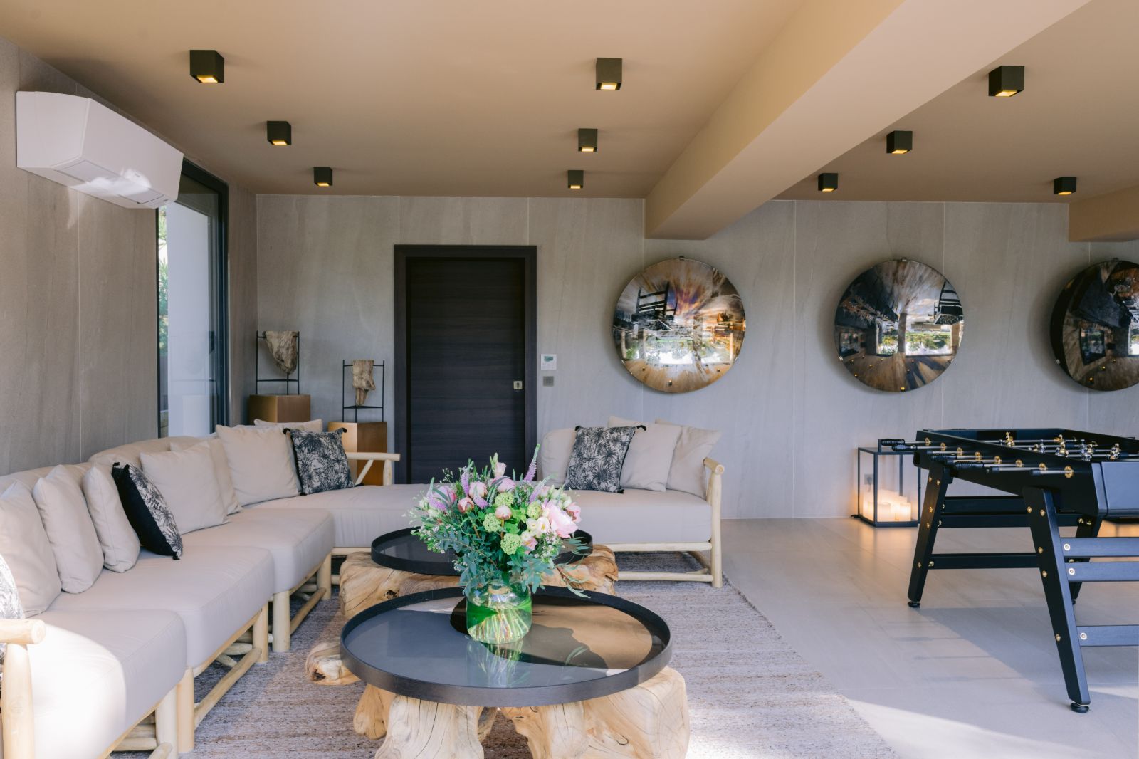 Sitting Room at Villa Riva in the Cote d'Azur