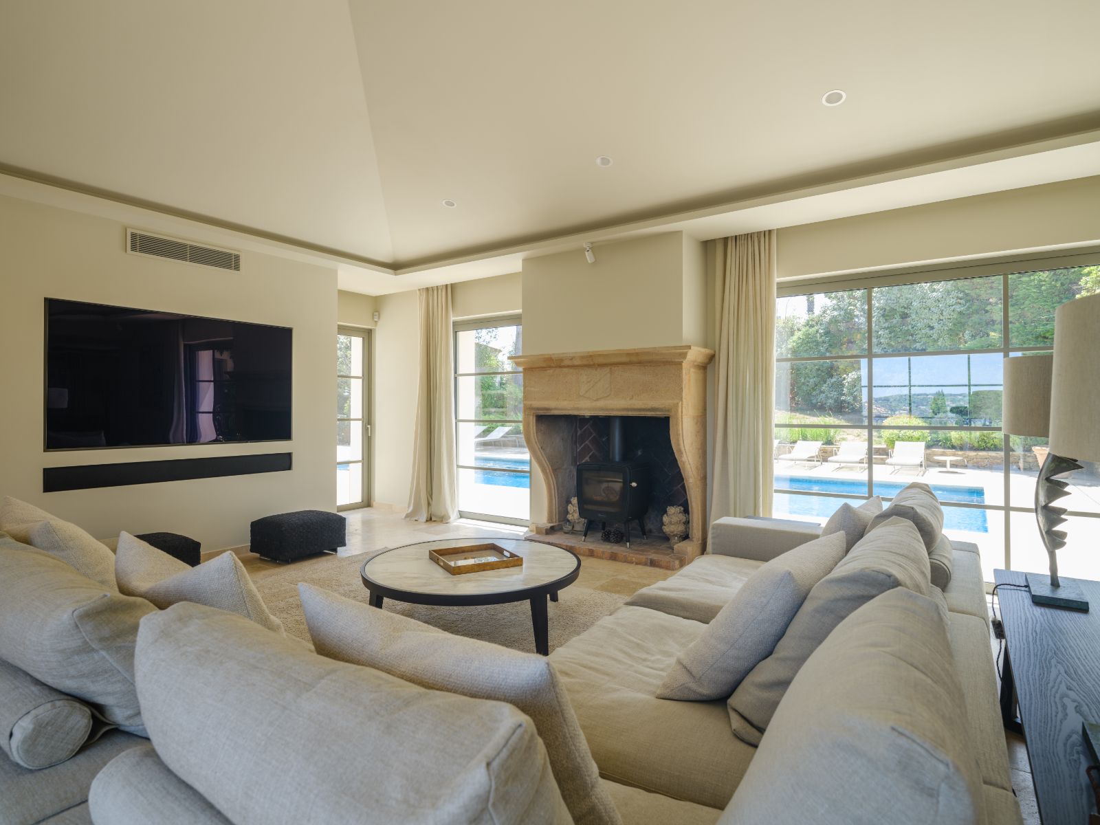 Living Room at Villa Sassari in Cote d'Azur