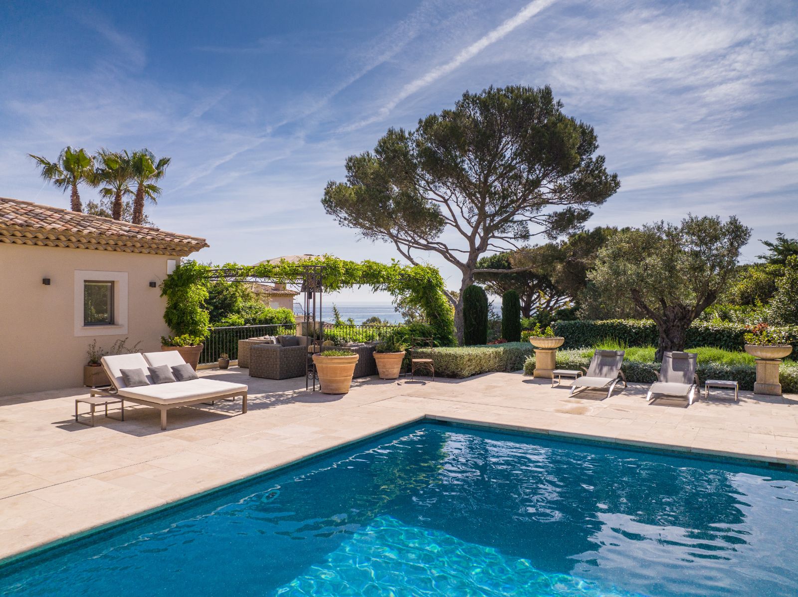 Pool View at Villa Sassari in Cote d'Azur