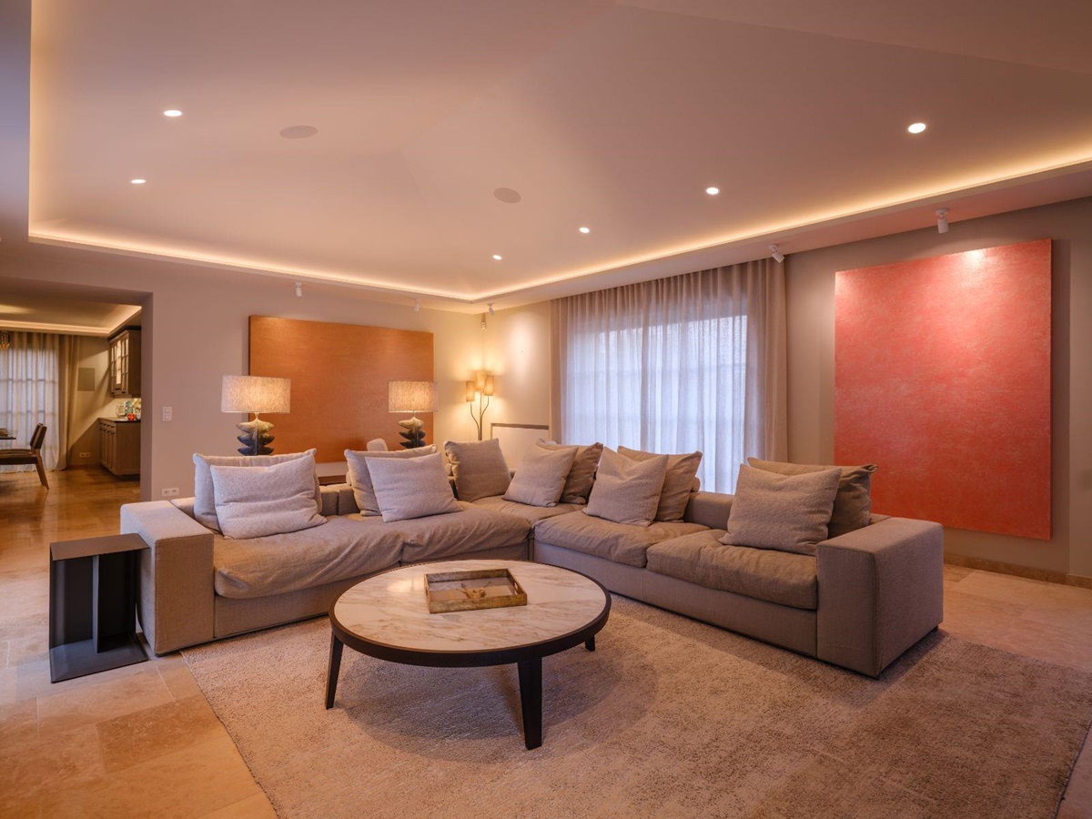 Sitting Room at Villa Sassari in Cote d'Azur