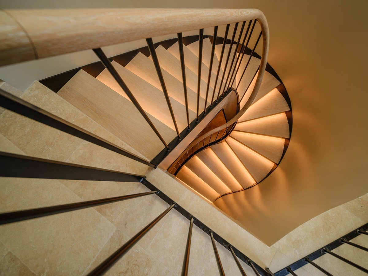 Staircase at Villa Sassari in Cote d'Azur