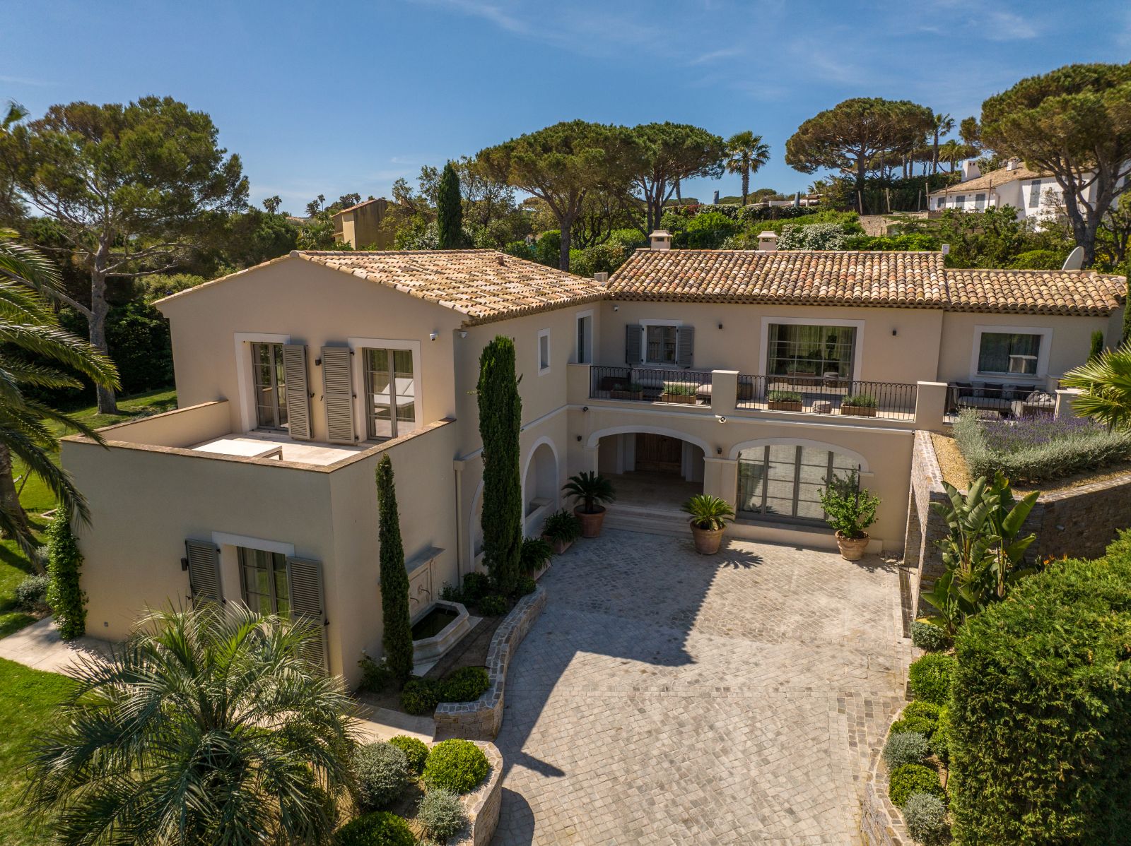 Villa Sassari aerial view of villa 