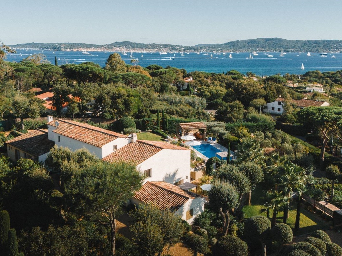Aerial View of Villa Zamora in the Cote d'Azur