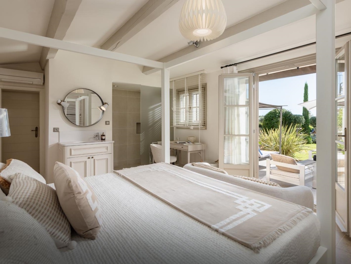 Bedroom One at Villa Zamora in the Cote d'Azur