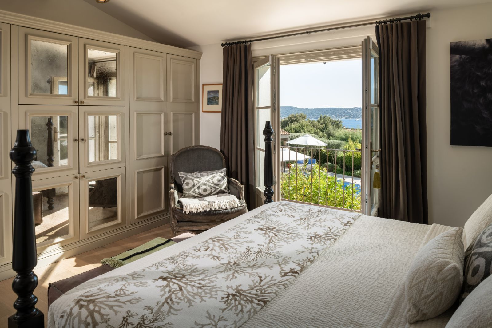 Bedroom Three at Villa Zamora in the Cote d'Azur