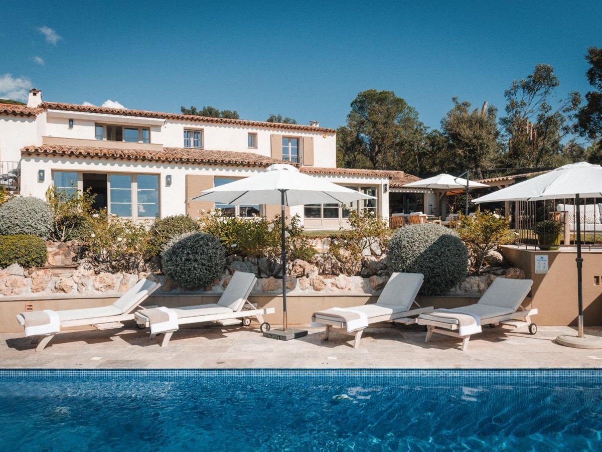 Poolside at Villa Zamora in the Cote d'Azur