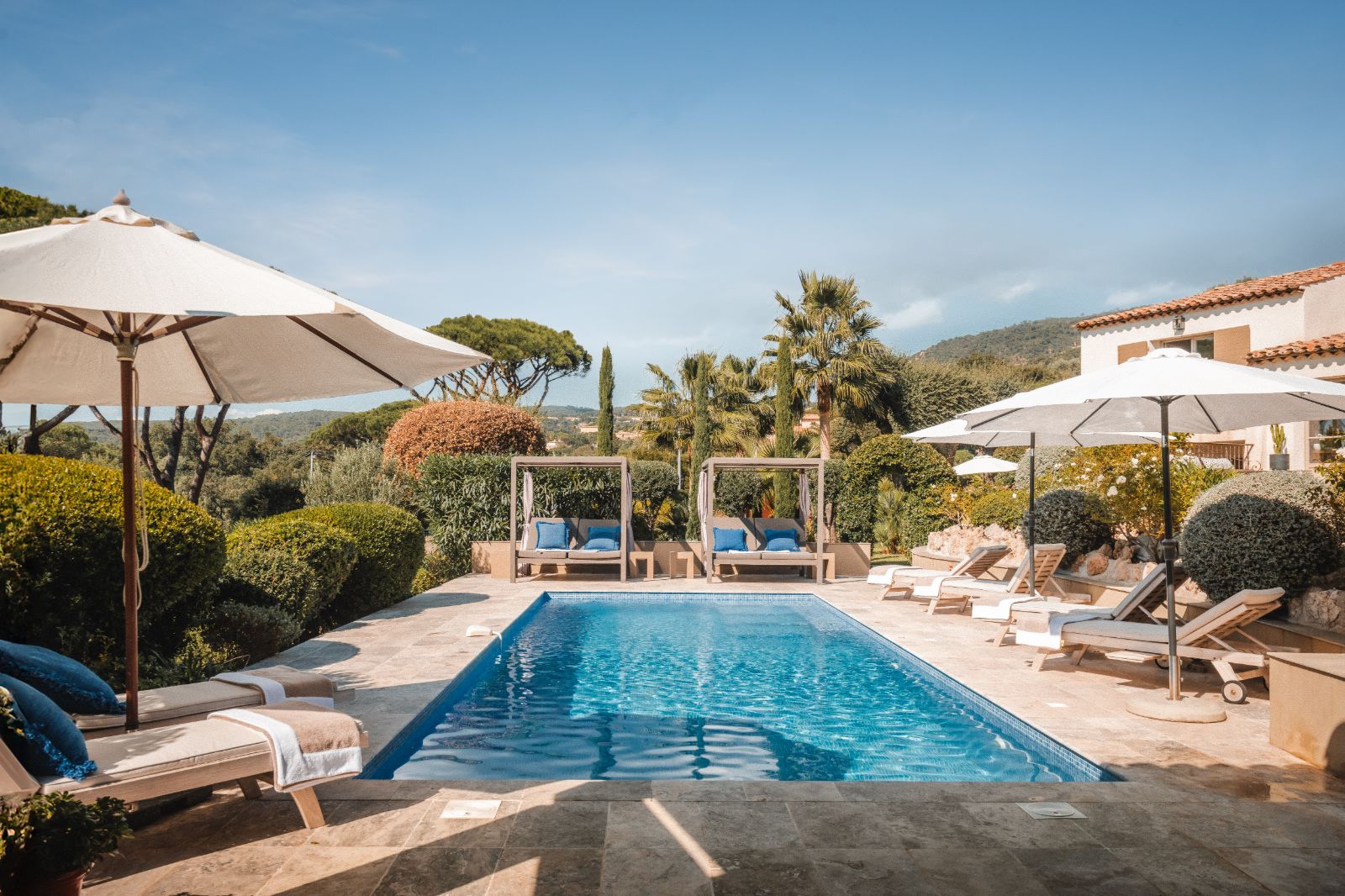 Swimming Pool at Villa Zamora in the Cote d'Azur