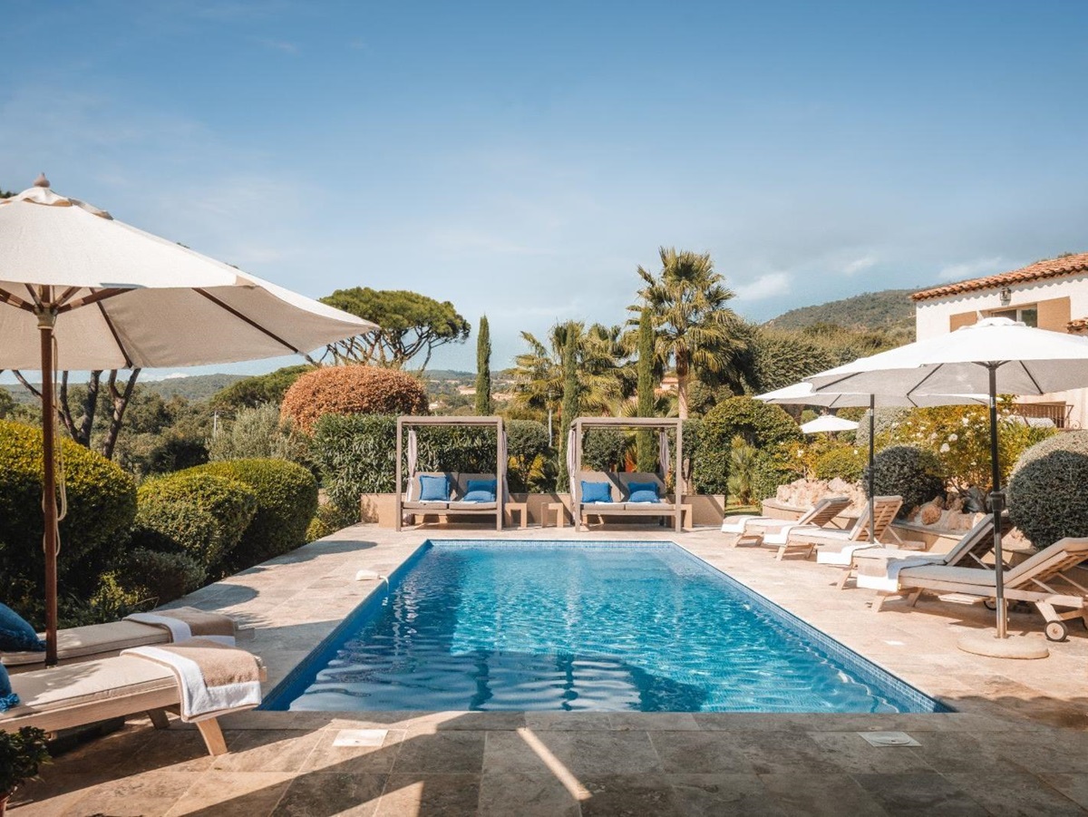 Swimming Pool at Villa Zamora in the Cote d'Azur