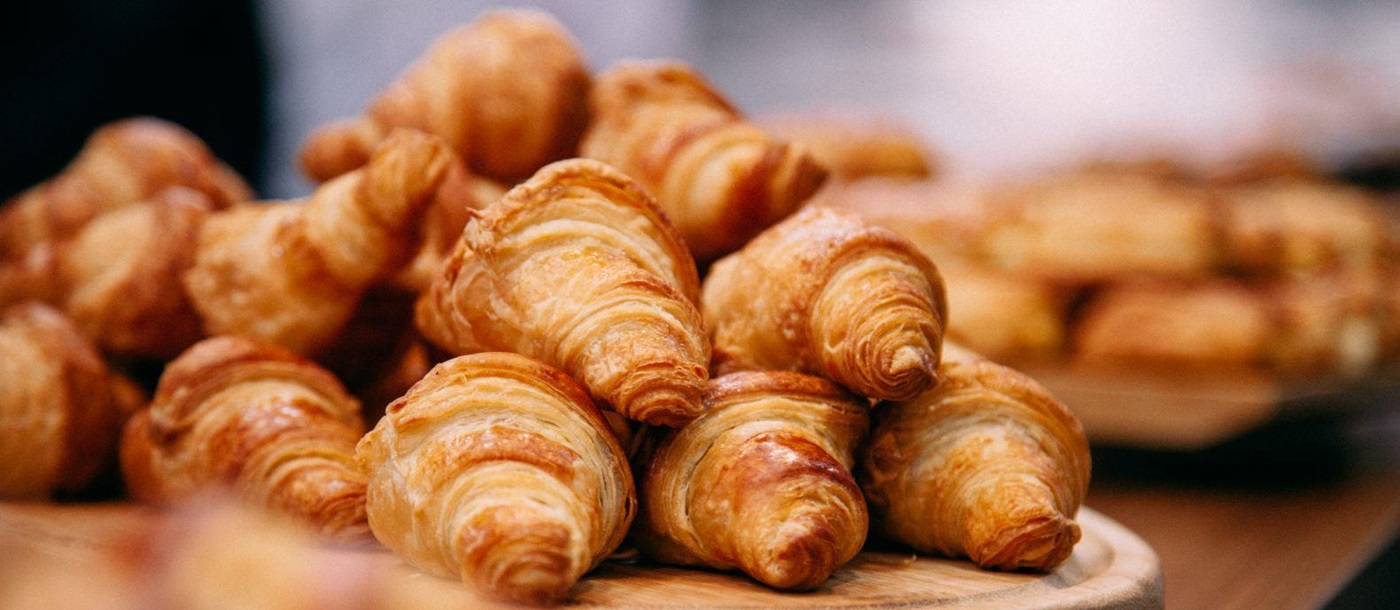 Croissants displayed in France