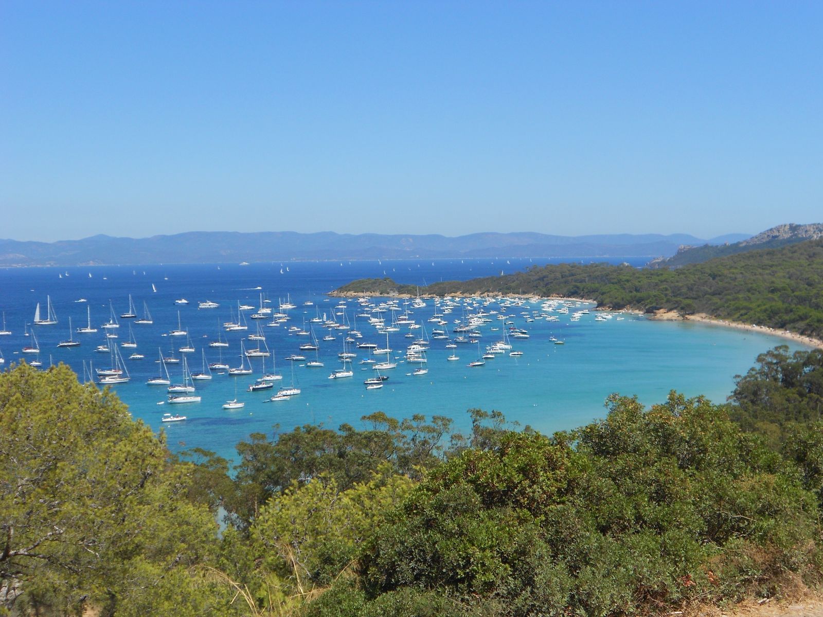 The bay at Ile de Porquerolles in the South of France