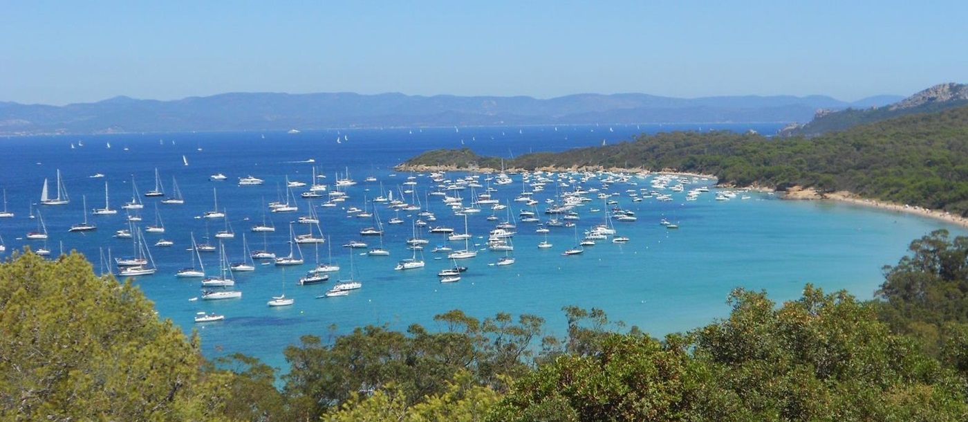 The bay at Ile de Porquerolles in the South of France
