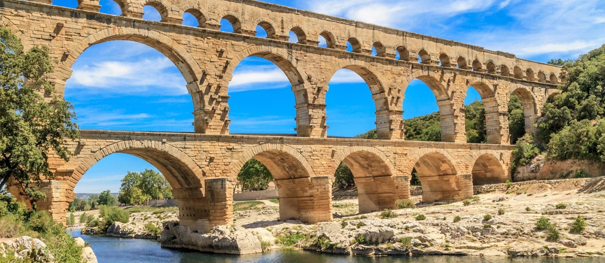 Pont du Gard near Nimes, France