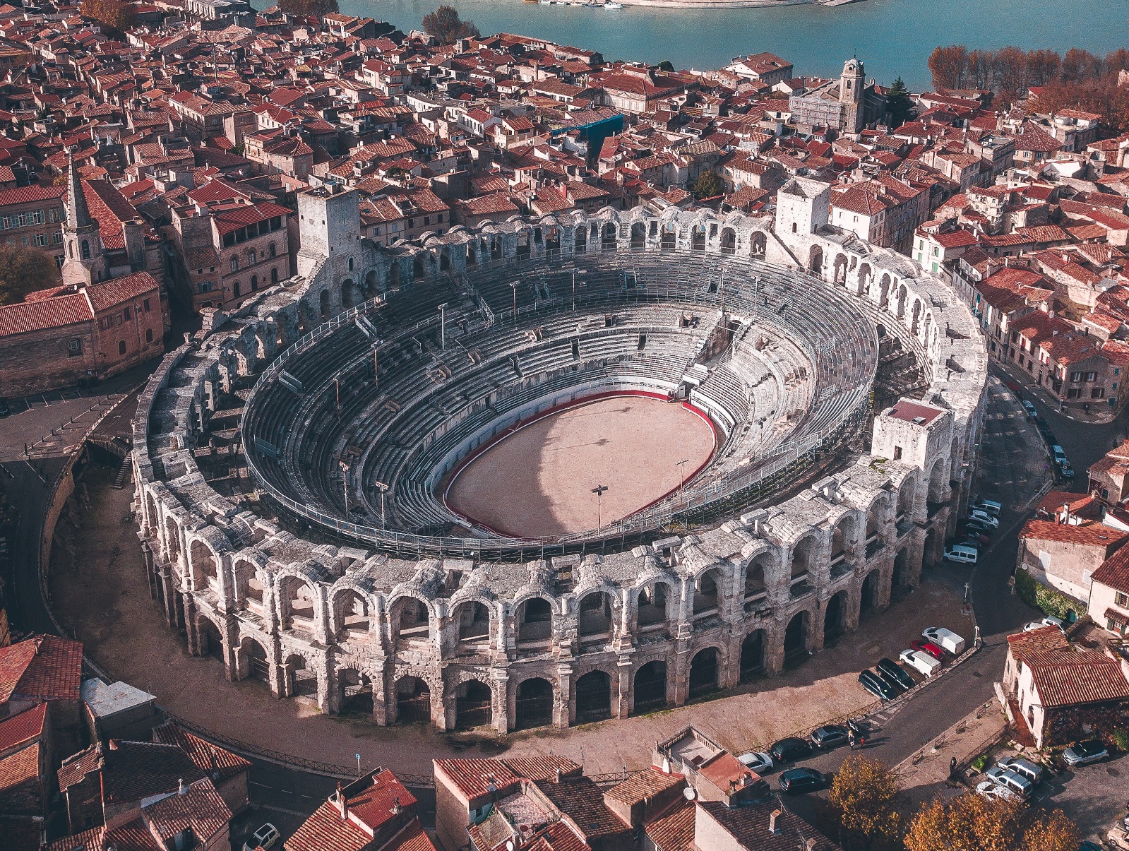 The amphitheatre at Arles, captured by Lucas Miguel